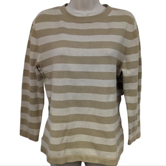 Jones New York Sweaters - Jones New York Sport Vintage Stripe Sweater Sz L